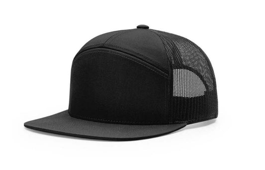 DAD - Leather Patch Richardson 7 Panel SnapBack