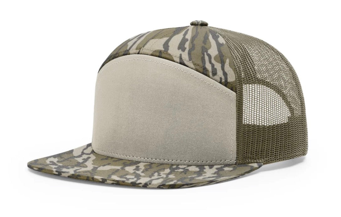 DAD - Leather Patch Richardson 7 Panel SnapBack